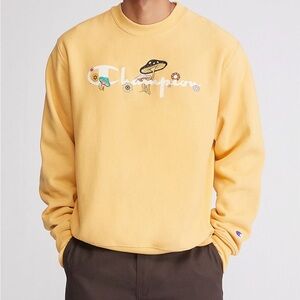 Champion Mushroom Script Crew Neck Sweatshirt